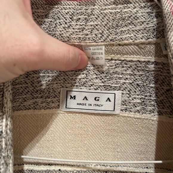 MAGA Italy Vintage Patterned Button-Down - Picture 4 of 4